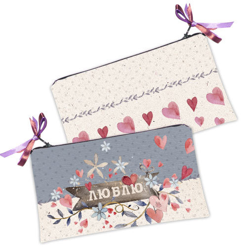 

Косметичка женская Presentville Люблю 20x12 см