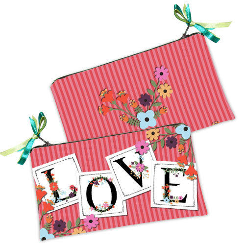

Косметичка женская Presentville Love из карточек 20x12 см