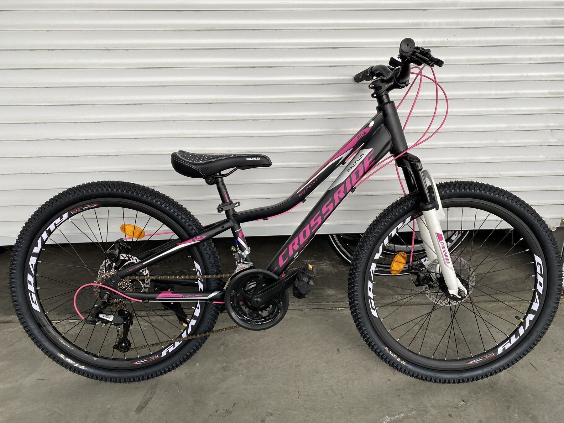 

Велосипед подростковый 24" Crossride Molly Lady чёрно-фиолетовый