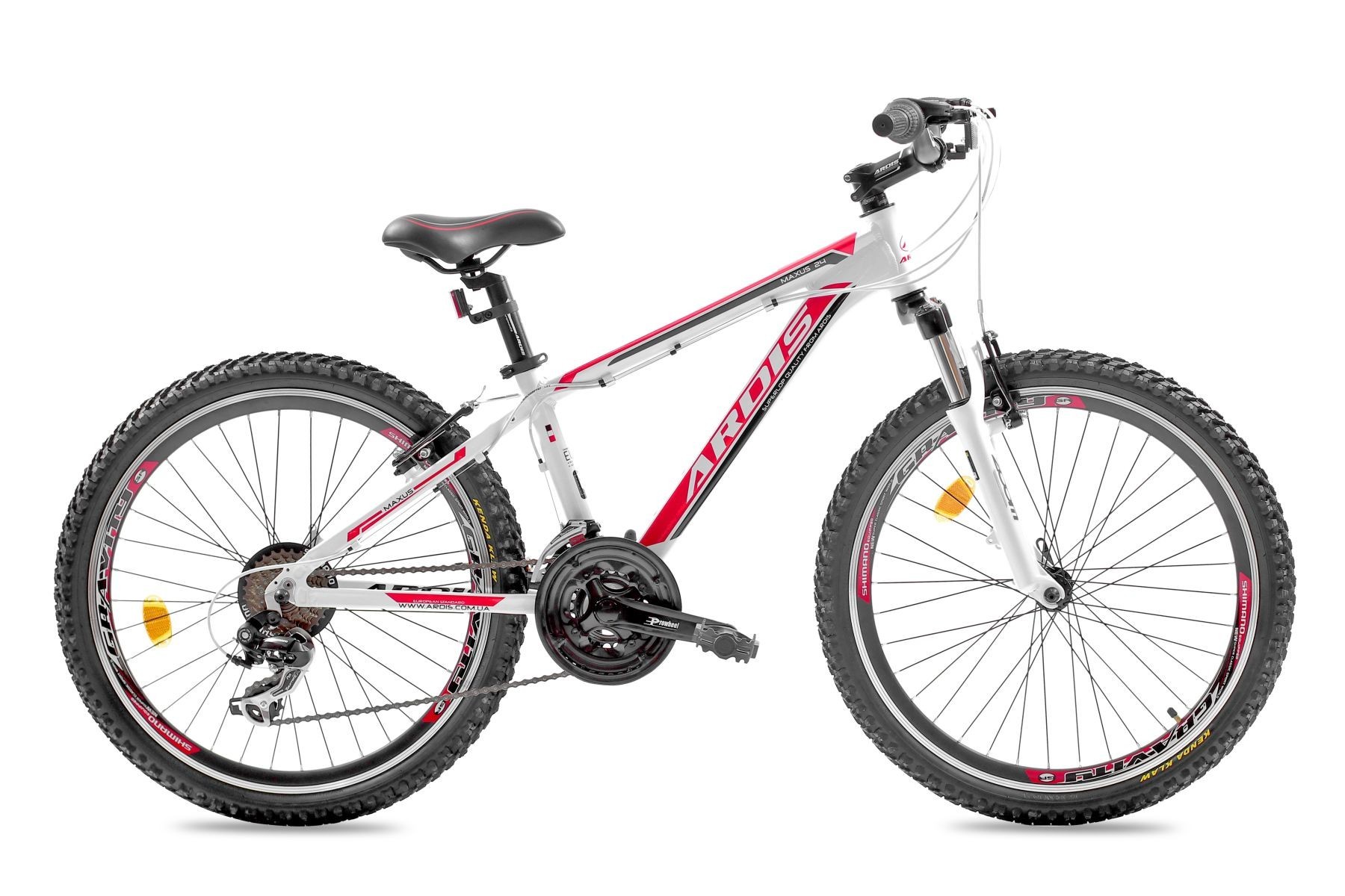 

Велосипед подростковый 24" Ardis Maxus бело-красный