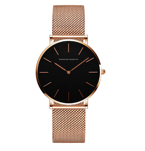 

Часы Hannah Martin (rose gold/black)