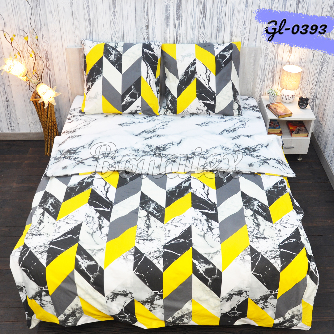 

Комплект постільної білизни BonaVita двоспальний бязь Мрамор 180х215 (341-0393)