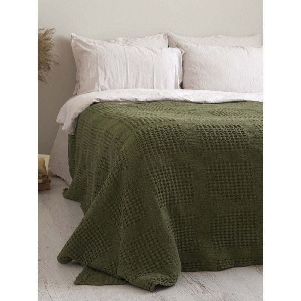 

Покривало 200x220 LIMASSO PIKE CAPULET OLIVE (100% бавовна)800455