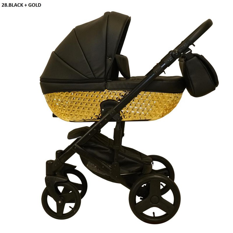 

Детская универсальная коляска 2 в 1 Mikrus Specchio Gold 28