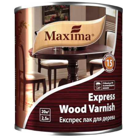 

Експрес лак для дерева Maxima глянцевий 2.5л