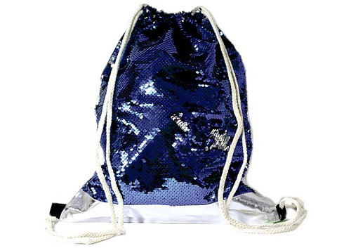

Сумка для взуття Kidis 13794 для дівчинки 42*32см PU+паєтки сині та срібло