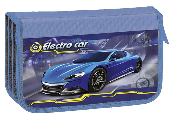 

Пенал шкільний Kidis ECO Car для хлопчика на 3 відділення картон