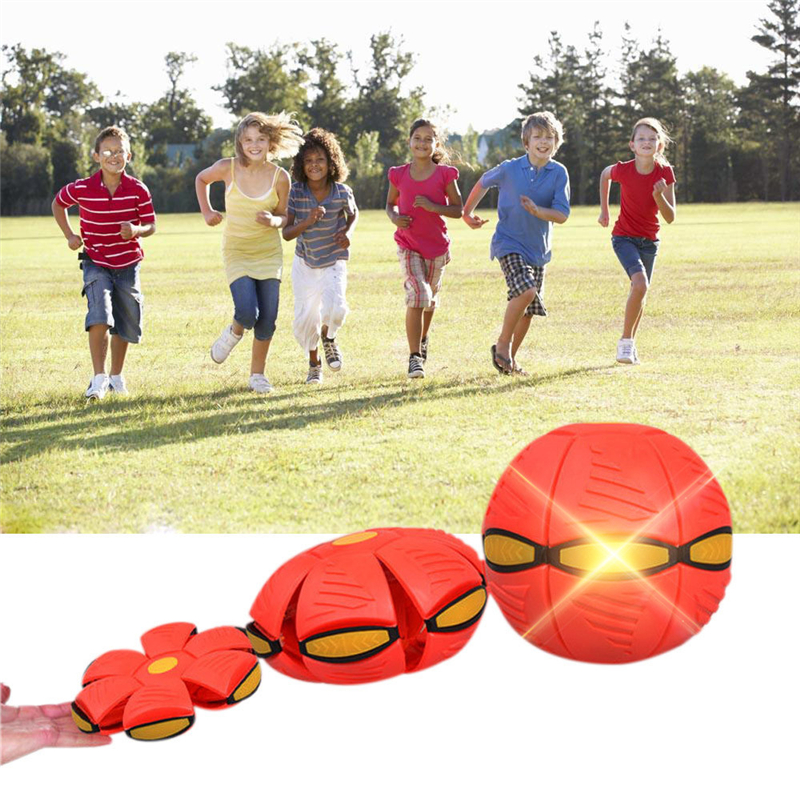

Диск-мяч фрисби светящийся Flat Ball 6 Led ламп Red New (01224)