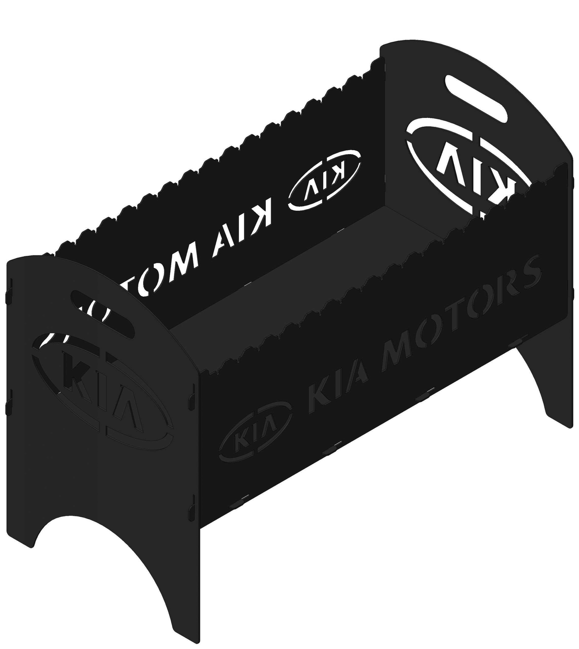 

Мангал разборной SteelGoods с логотипом автомобиля KIA MOTORS