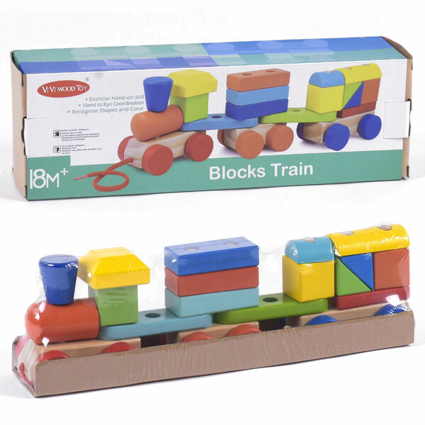 

Сортер Поезд Vi Vi Wood Toy Паровоз деревянный детский (7710952)