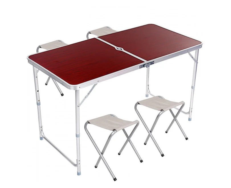 

Стол для пикника с 4 стульями Reinberg Folding Table раскладной чемодан с отверстием под зонт (t418)