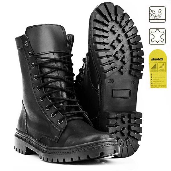 

Берцы Strongboots Гром демисезонные кожа краст Черные 5154-3-1 (39)
