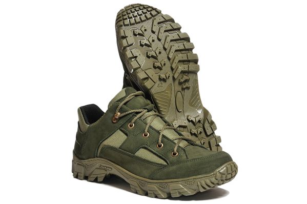 

Кроссовки Strongboots Мустанг летние кожа нубук Олива 5154-9-4 (37)