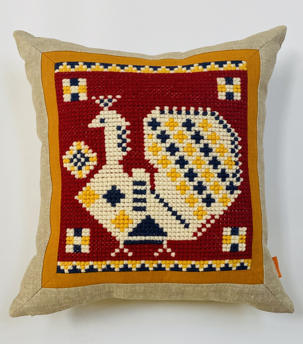 

Подушка Kaanni Птица Феникс 40x40 Красный