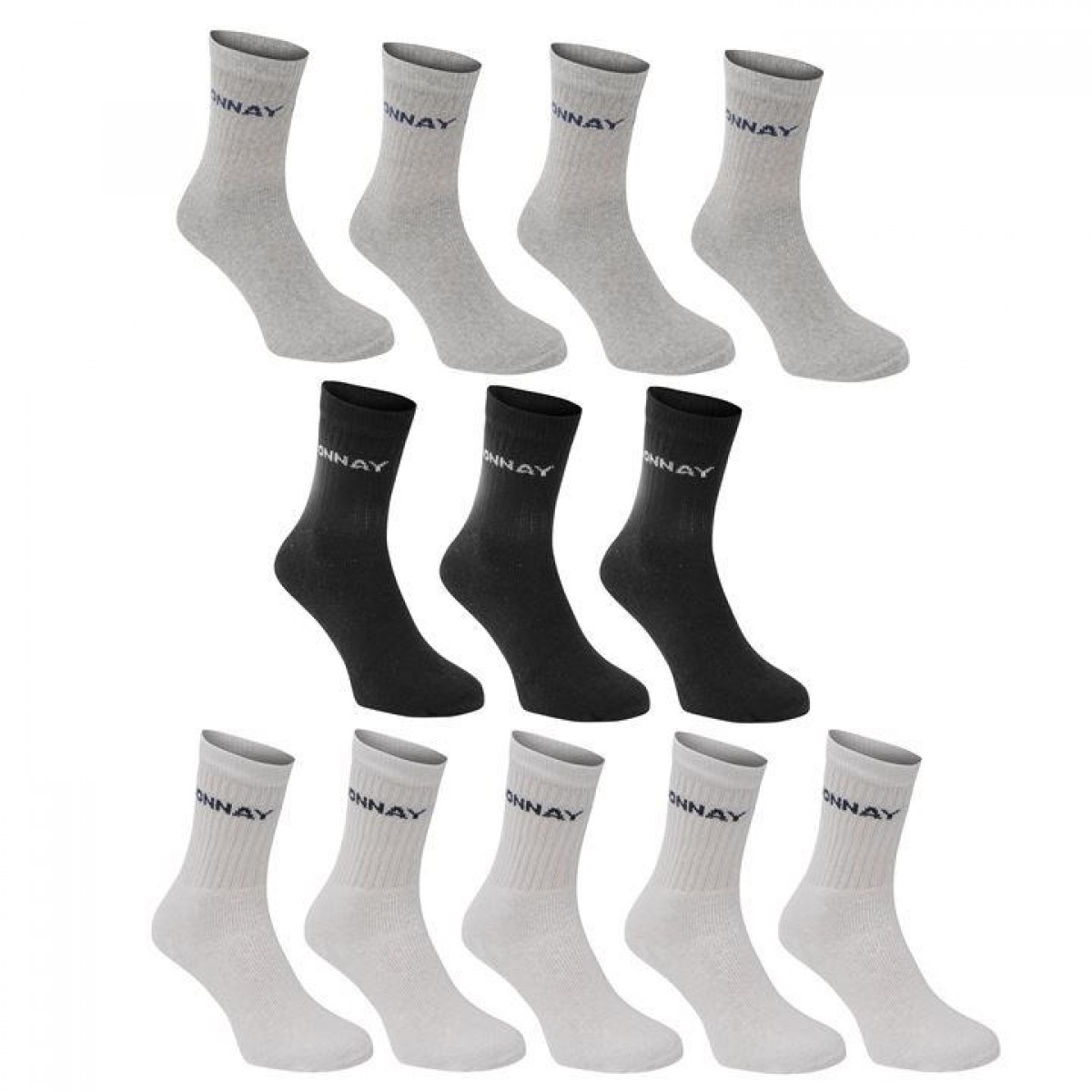 

Носки Donnay Crew 12 Pack Plus Multi Asst, 45-48