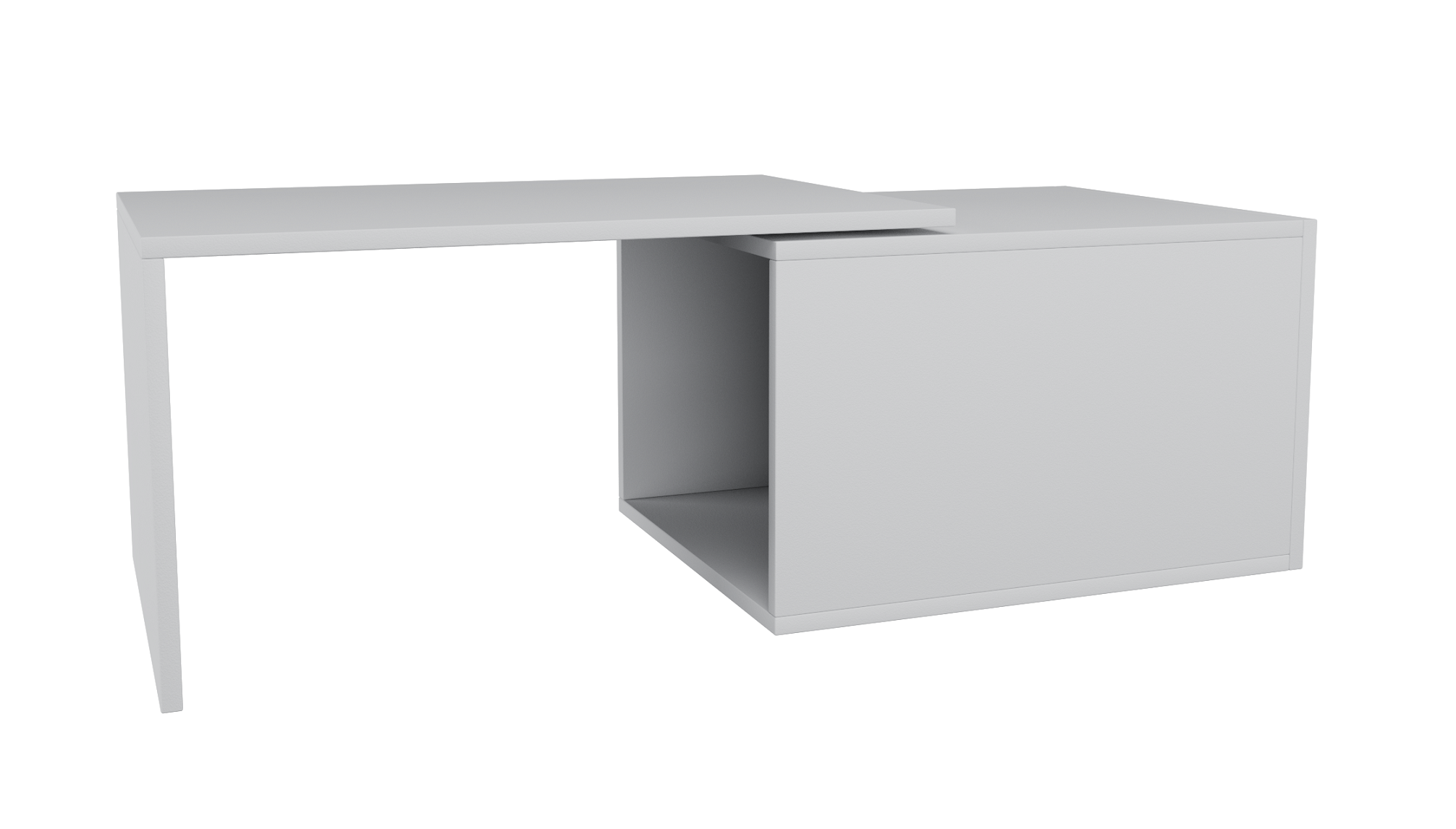 

Стол журнальный с поворотным механизмом MebelLoft белый 0515