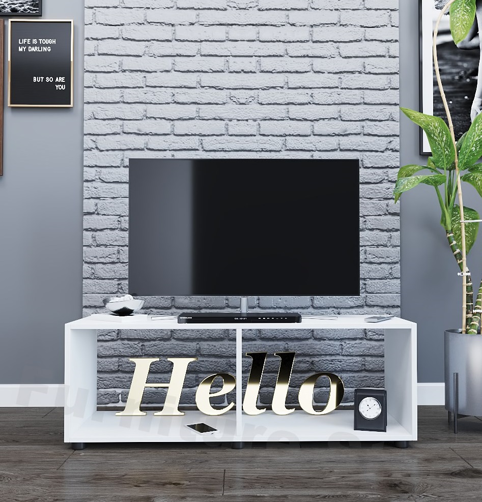 

Тумба ТВ MebelLoft 120х40х40 см белый 5301