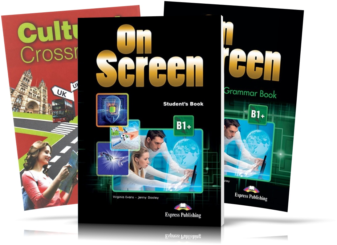 

On Screen B1 + , Student's book + Workbook + CULTURAL CROSSROADS UKRAINE