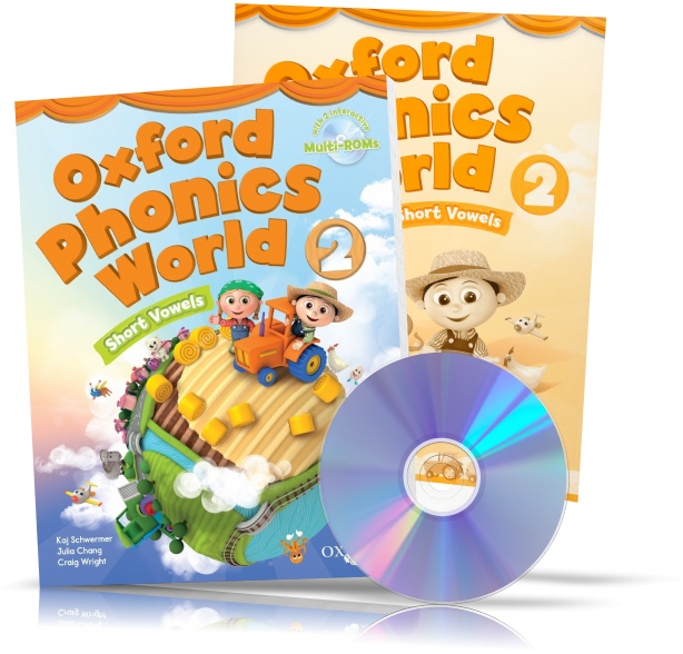 

Oxford Phonics World 2, Student's book + Workbook + DVD / Учебник + Тетрадь (комплект с диском) английского языка