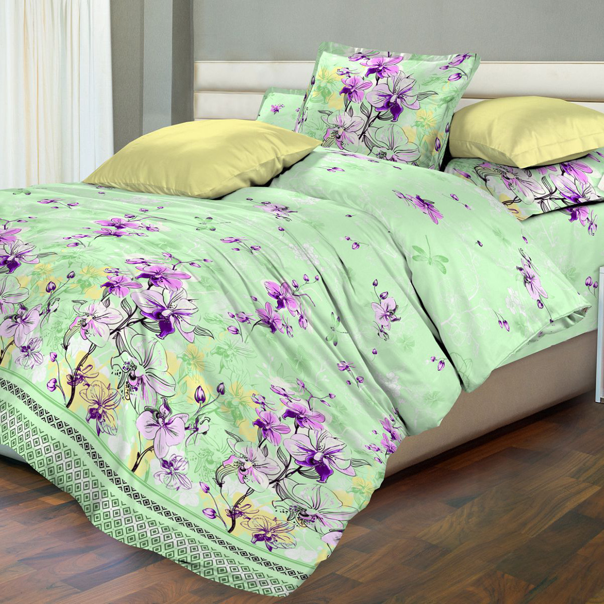 

Комплект постельного белья Novita Бязь Премиум 6258/2 Каприз Ecotton Двуспальный