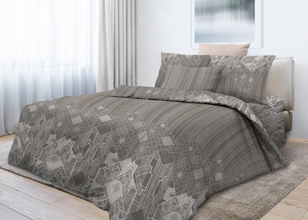 

Комплект постельного белья Novita Бязь Премиум 6804/1 Палладиум Ecotton Евро