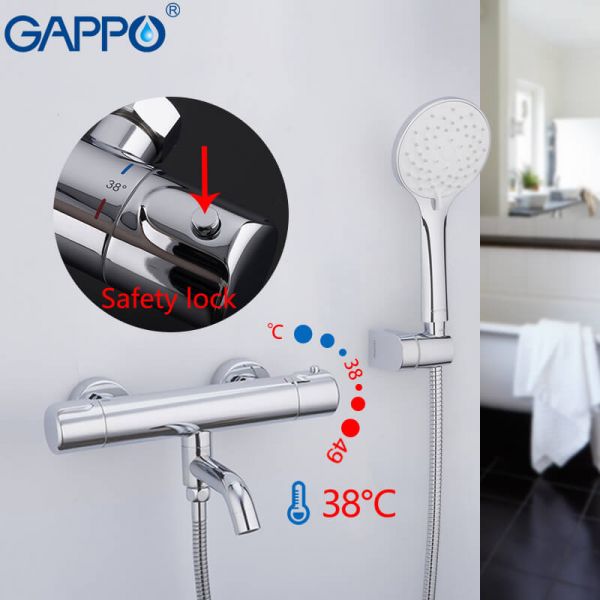 

Змішувач для ванни з термостатом Gappo G3290