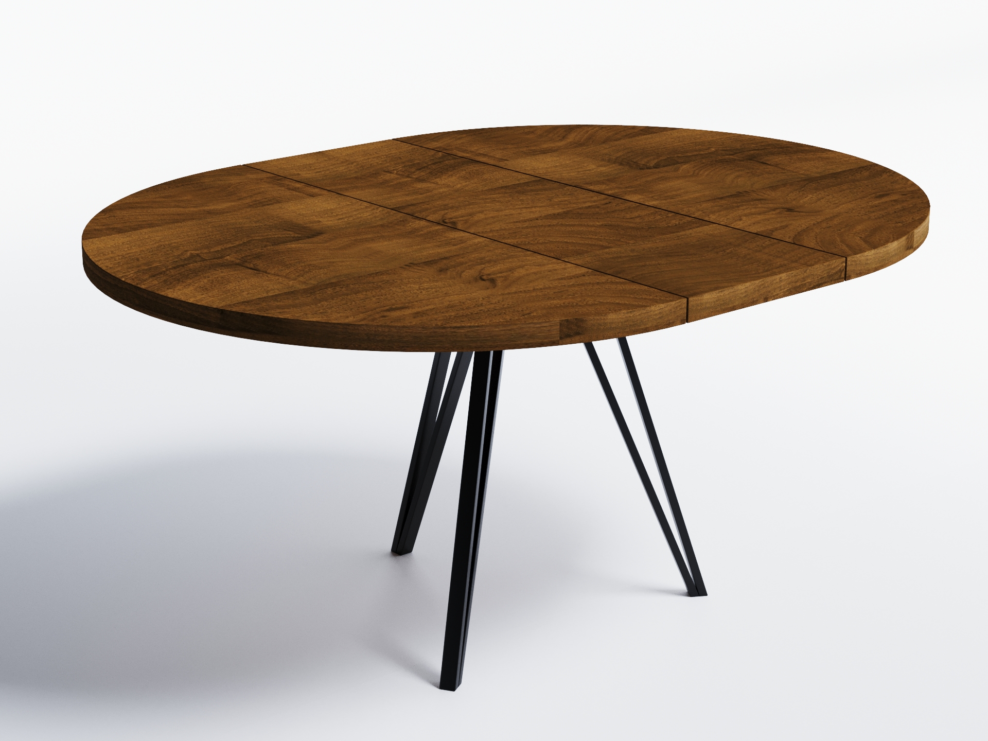 

Обеденный стол раскладной Skandi Wood SW068_R Мэриленд ⌀ 100 см (+35) х 100 х 76 см Натуральный шпон Дуб Коричневый