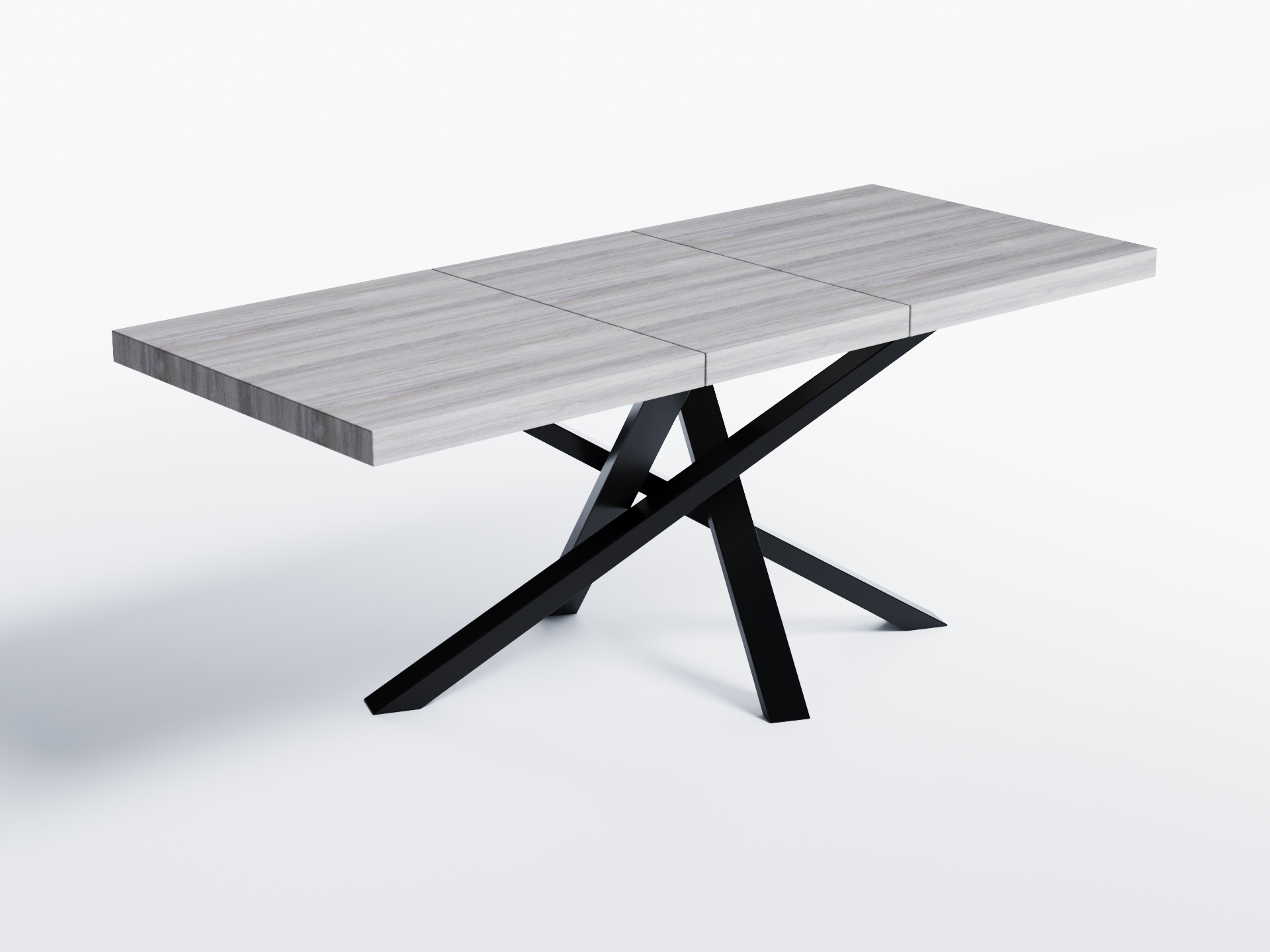 

Обеденный стол раскладной Skandi Wood SW048_R Колорадо 135 (+50) х 90 х 76 см Натуральный шпон Дуб Серый