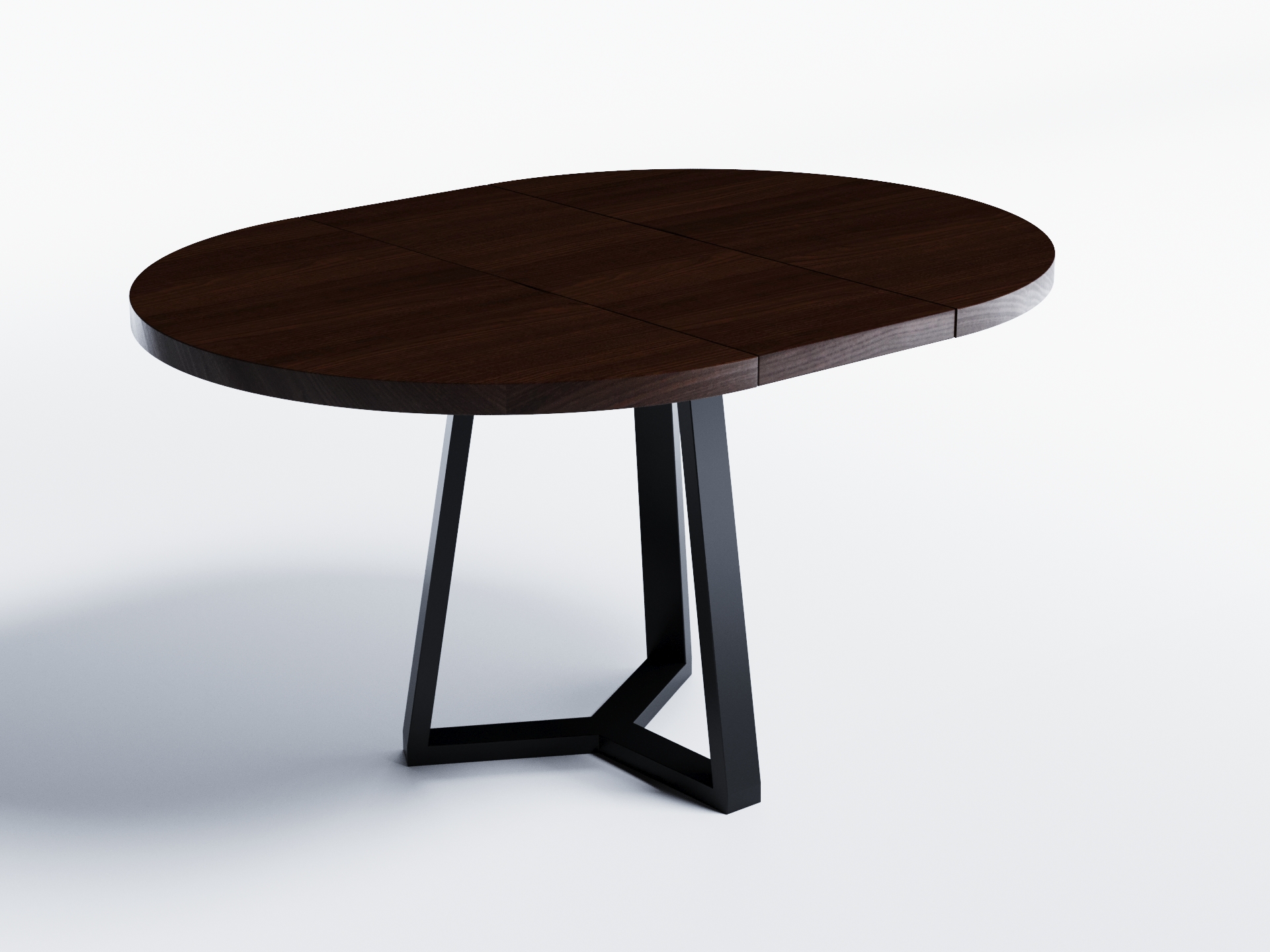 

Обеденный стол раскладной Skandi Wood SW040_R Вайоминг ⌀ 100 см (+35) х 100 х 76 см Натуральный шпон Дуб Венге