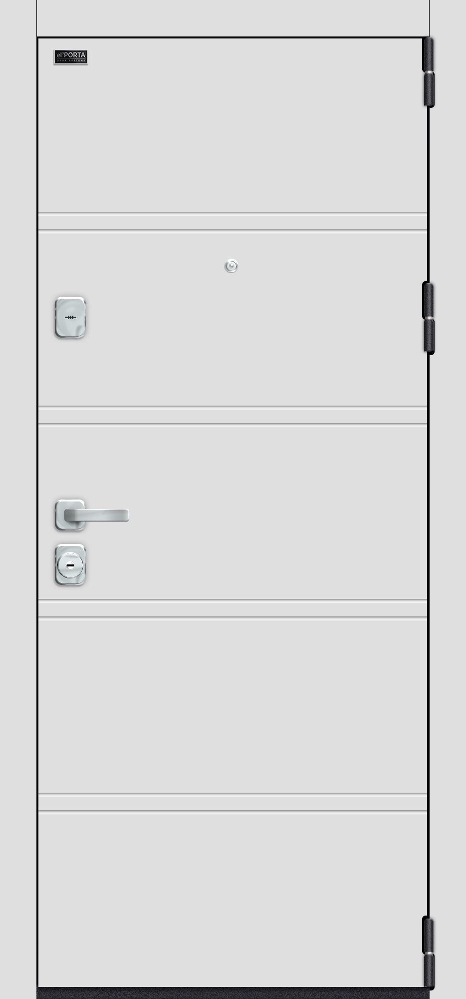 

Вхідні двері Elporta M-3 8/Л28 (980x2050) White Stark