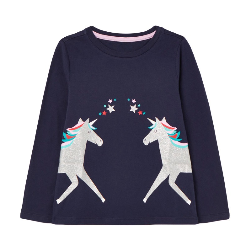 

Лонгслив для девочки Silvery unicorns Little Maven (110 / 5 лет) Синий