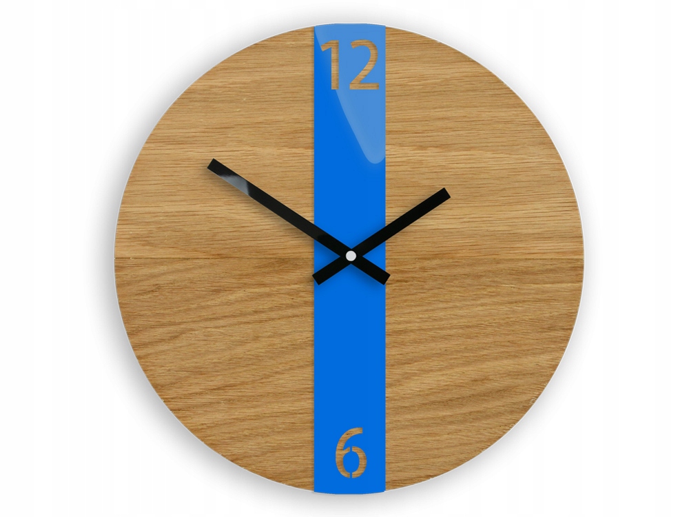 

Часы настенные Wood синие 33.5 см Modern Clock