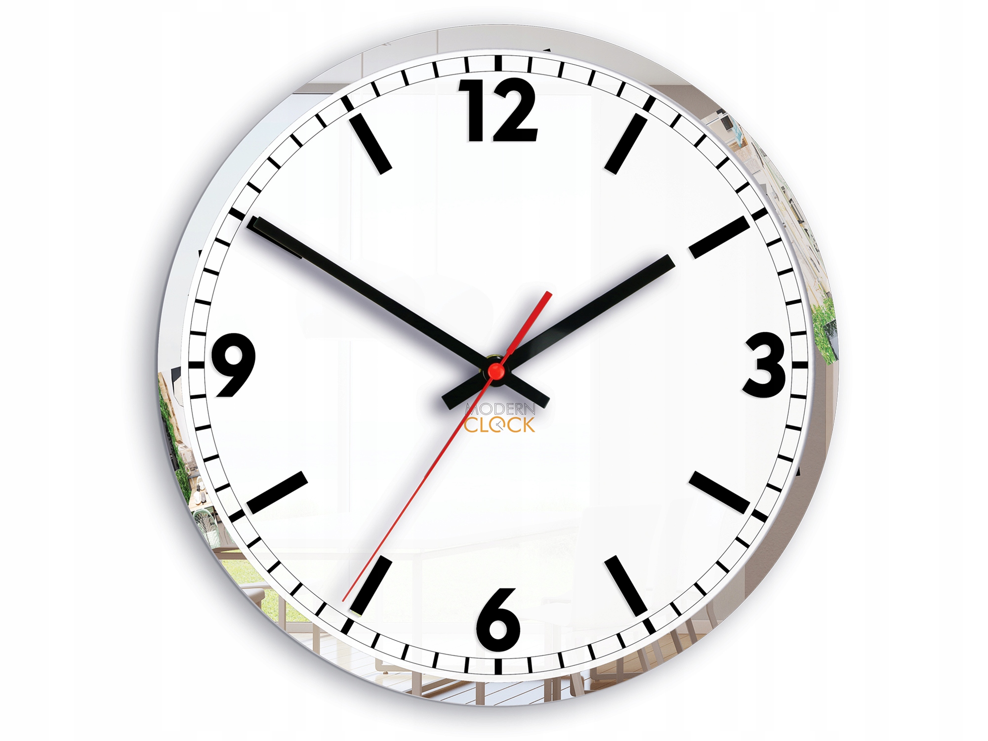 

Часы настенные SolarMirror белые зеркальные 30 см Modern Clock