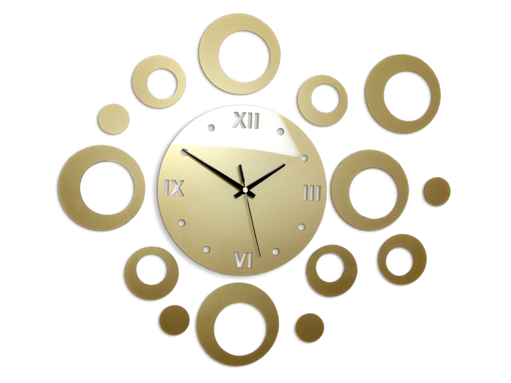 

Часы настенные BEAUTIFUL 55 см золотые Modern Clock