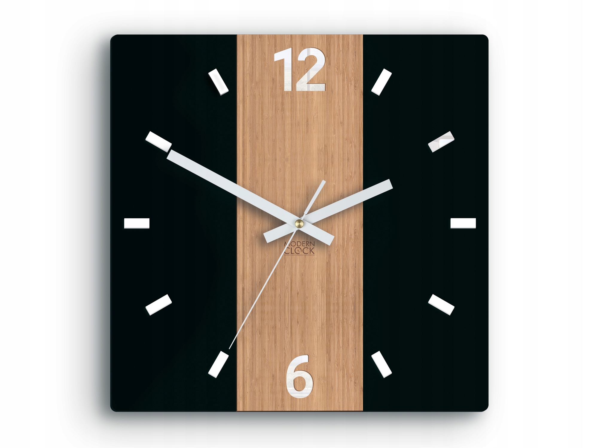 

Часы настенные PRIMO Satin 3D, черные, коричневые 30 см Modern Clock