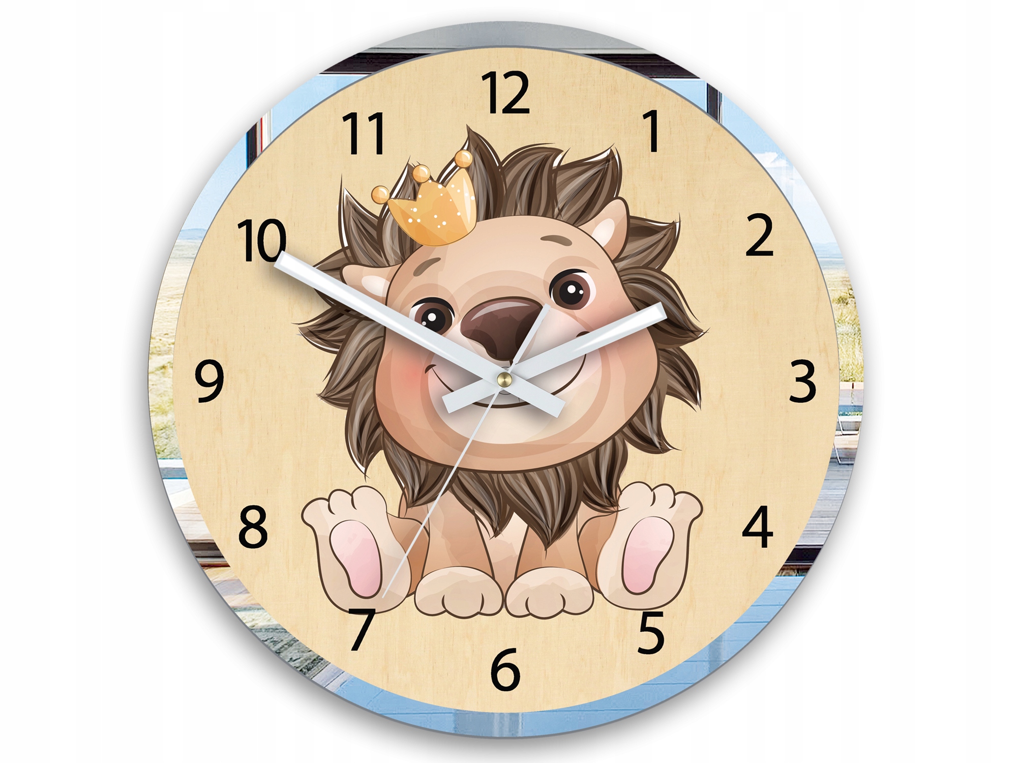 

Часы настенные LION WITH A CROWN 30 см для детей Modern Clock