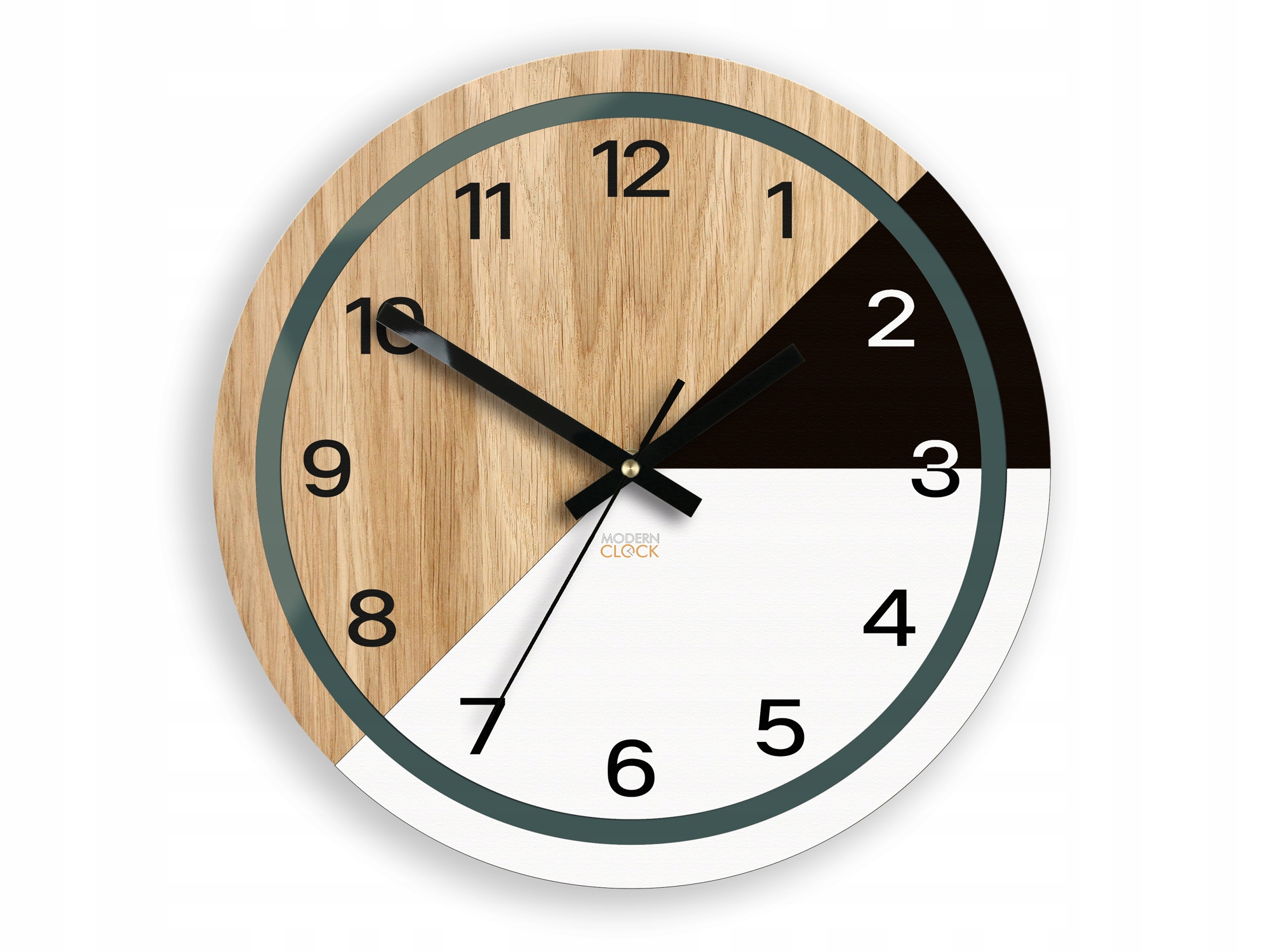 

Часы настенные Lagos 33.5 см черные и белые Modern Clock (LagosWhite&Black)