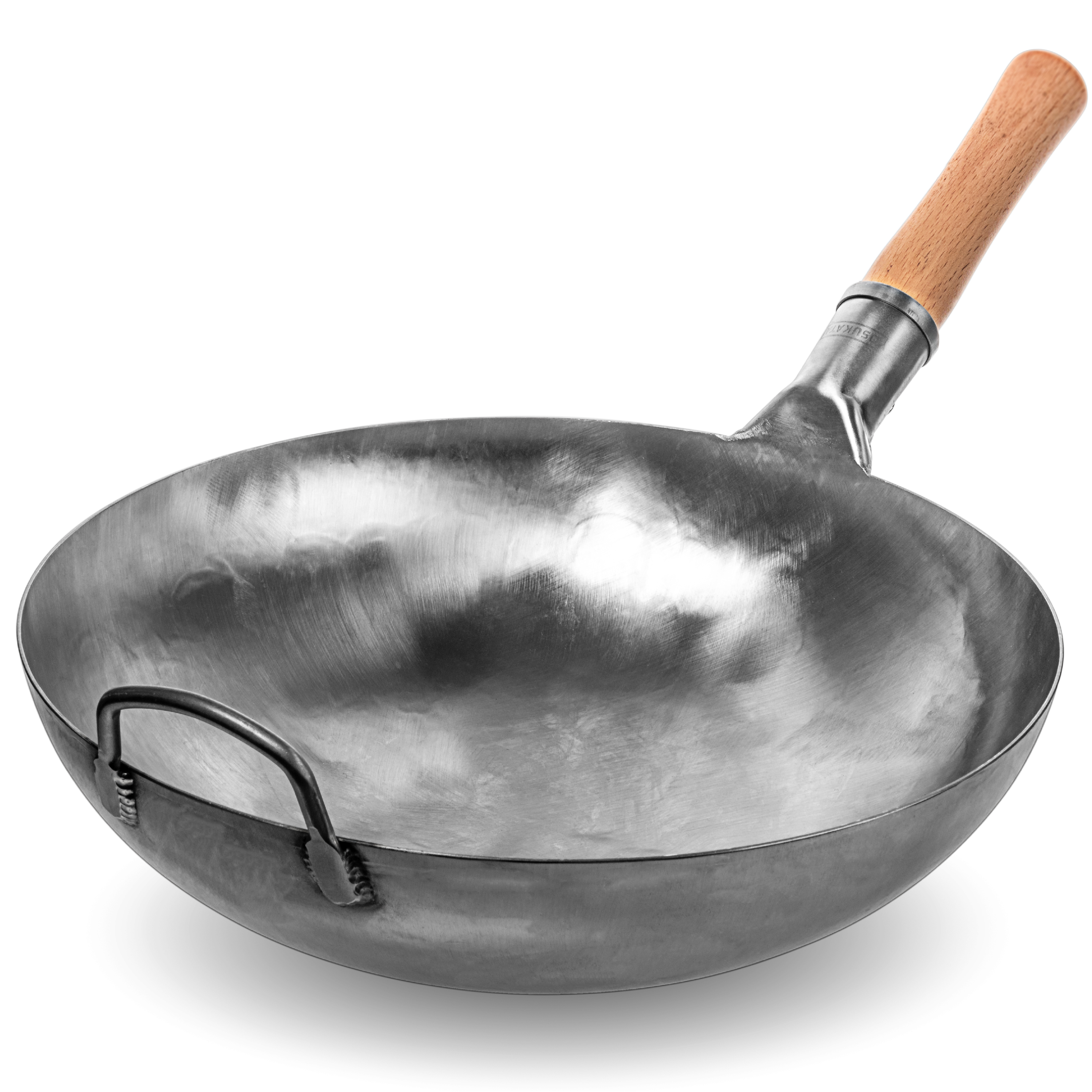 

ВОК сковорода 36см (WOK) традиционный с круглым дном YOSUKATA, углеродистая сталь