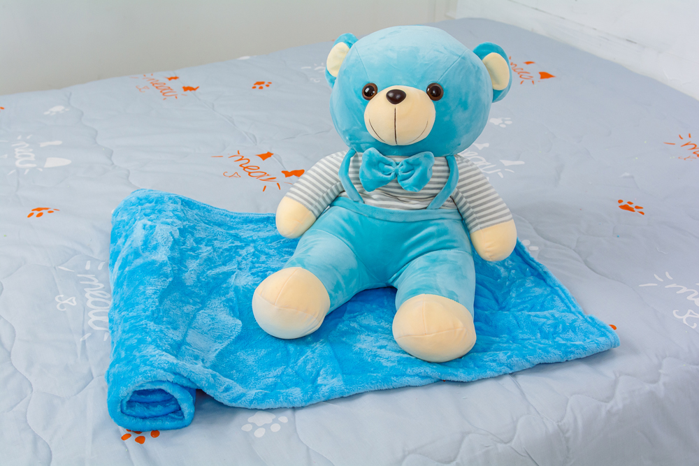 

Плед детский MirSon №1052 Bear Blue 100х160