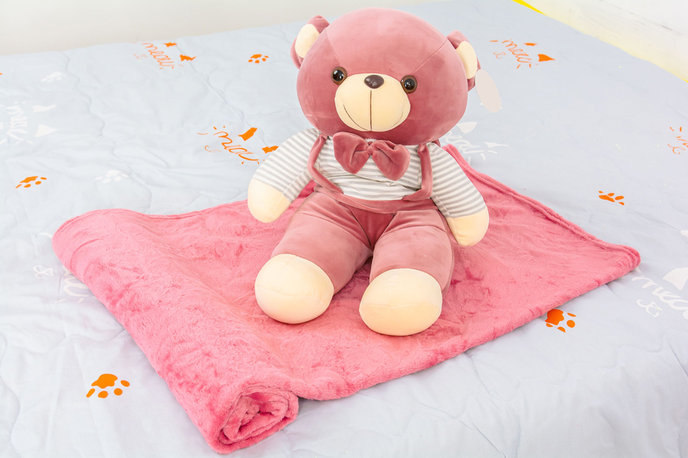 

Плед детский MirSon №1053 Bear Violet 100х160