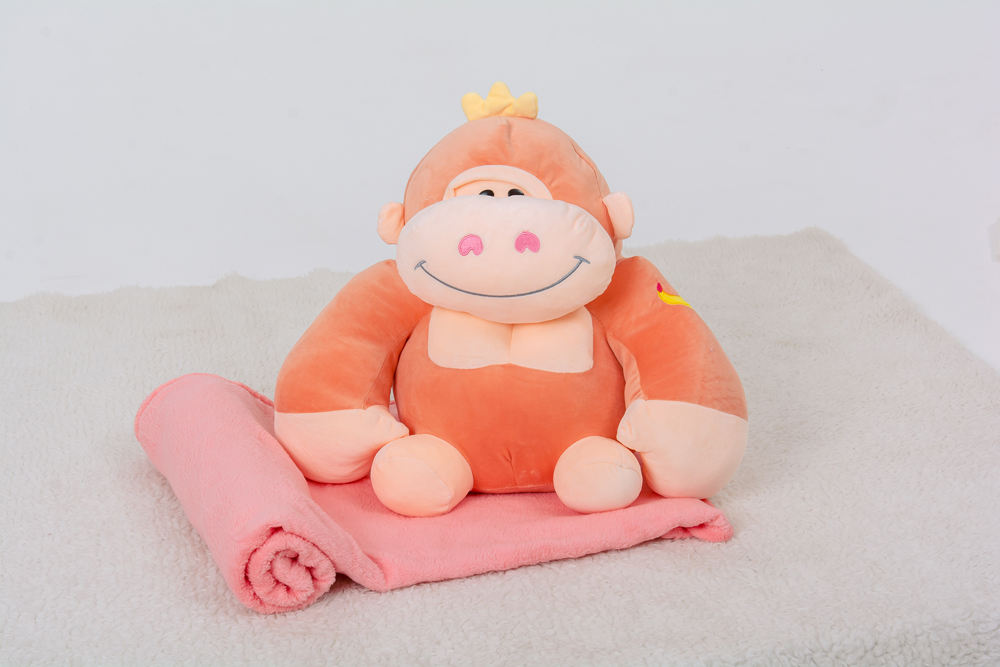 

Плед детский MirSon №1071 Monkey Peach 120х160