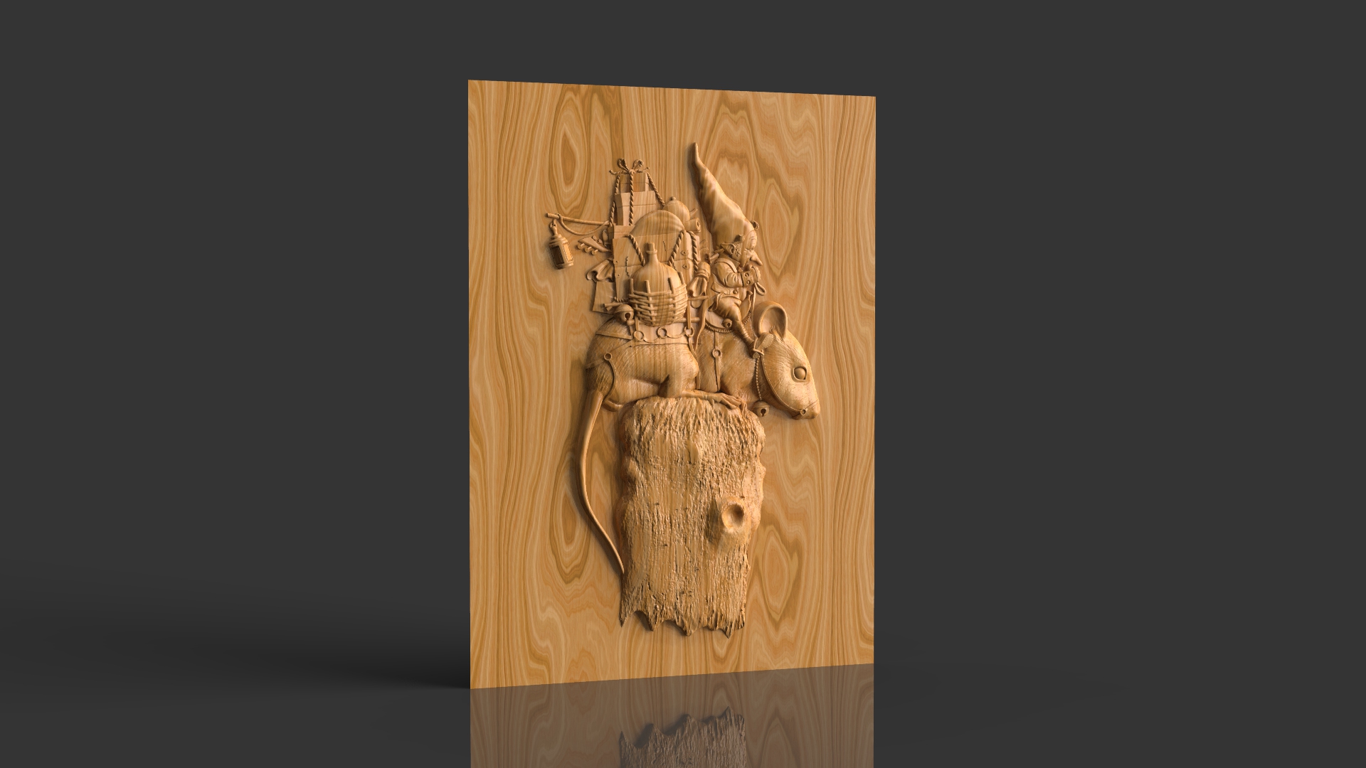 

Барельеф "Мышиные истории", Atributlux, 20*14,5 см резной из дерева