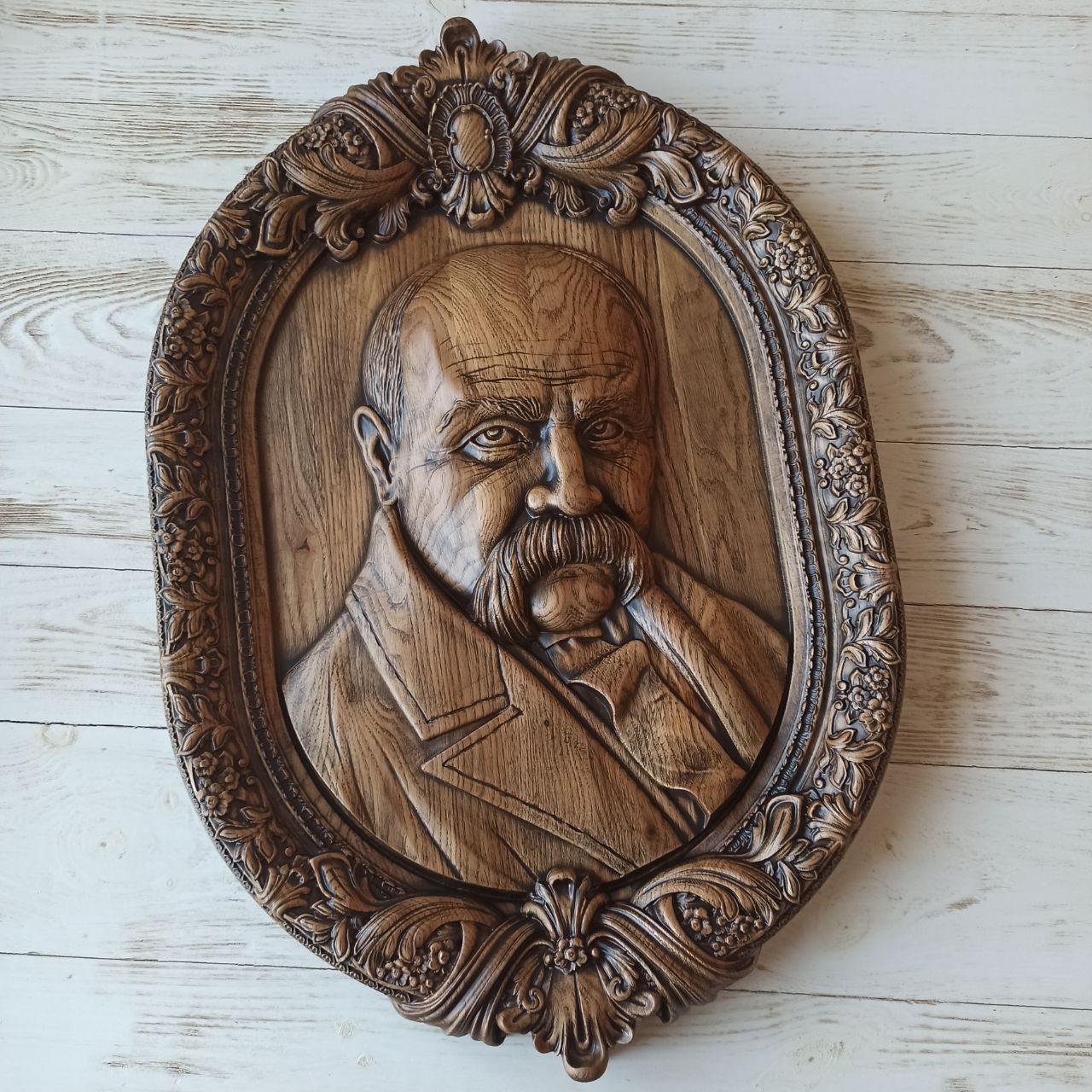 

Барельеф "Тарас Шевченко", Atributlux, 42*28,8 см резной из дерева
