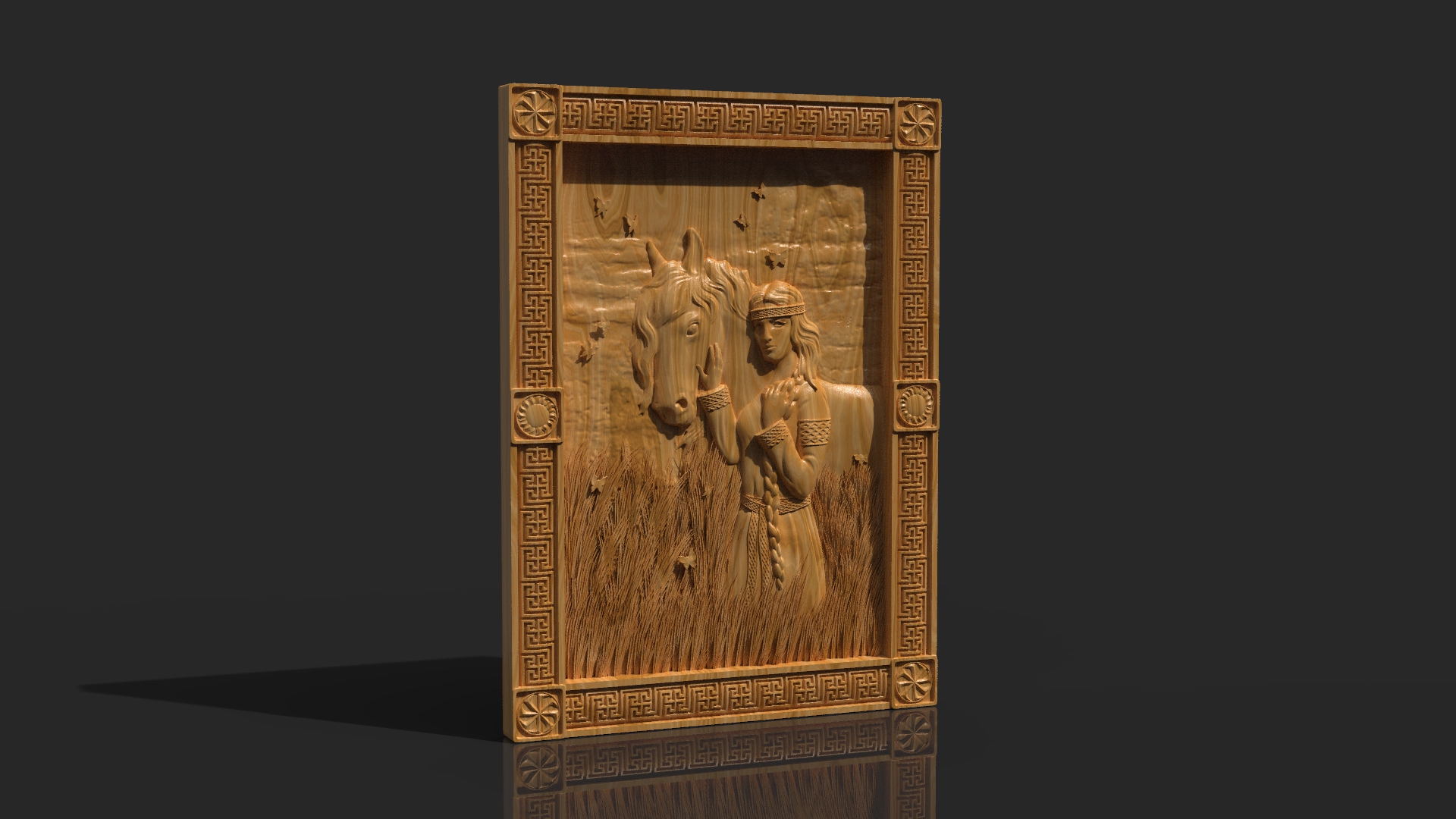 

Панно "Беларусь", Atributlux, 42*30,5 см резное из дерева