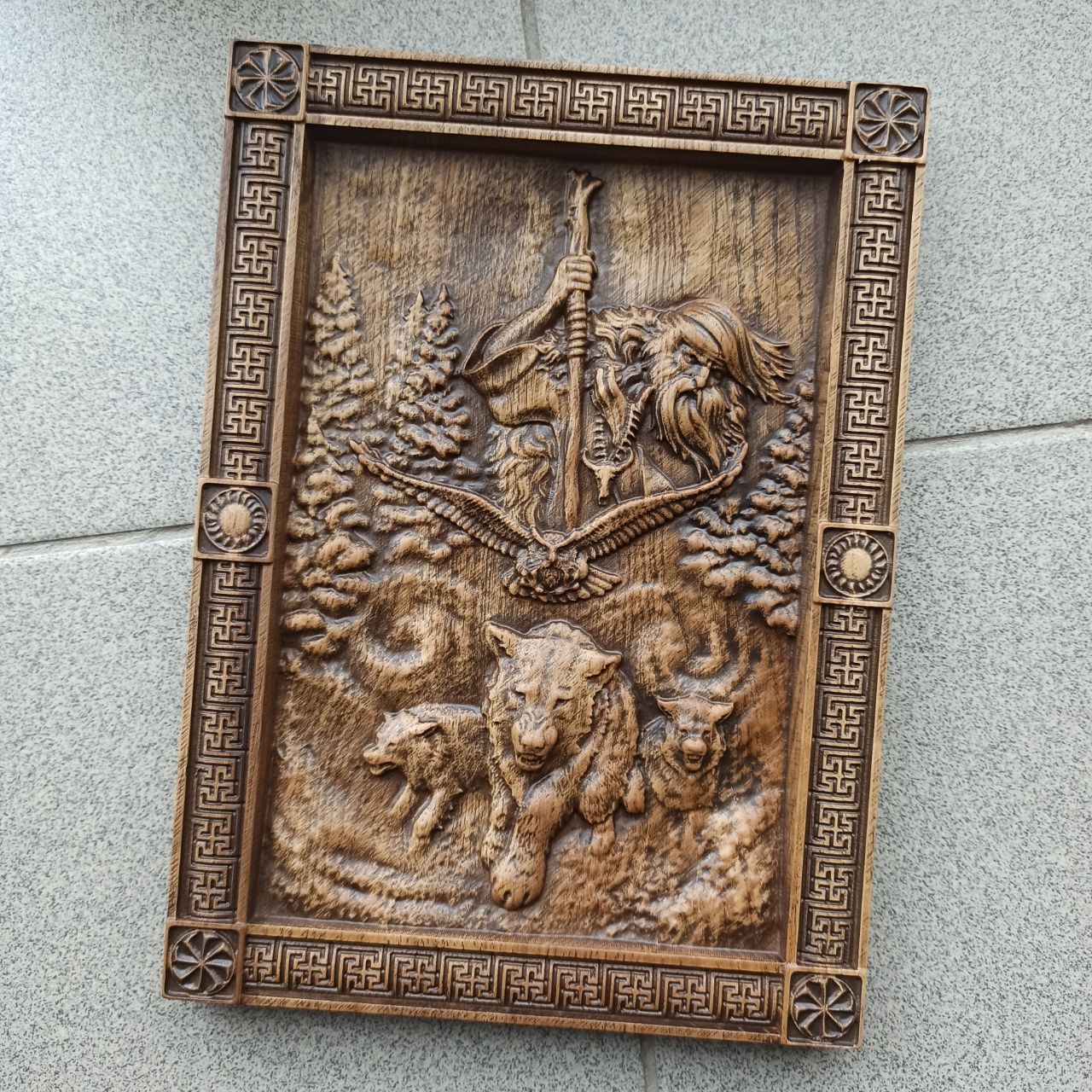 

Панно "Чернобог", Atributlux, 30*22 см резное из дерева