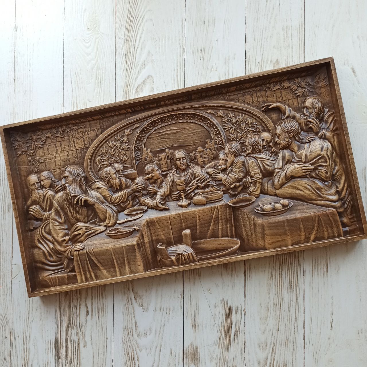 

Панно "Тайная вечеря", Atributlux, 60*31,4 см резное из дерева