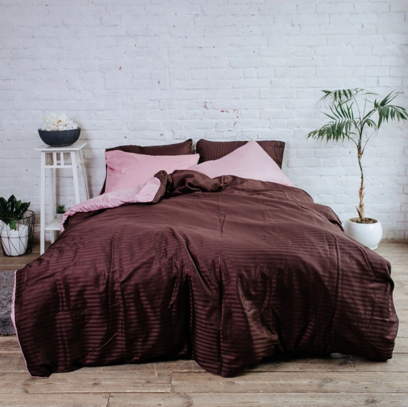 

Комплект постельного белья IMAH Страйп Сатин 100% Хлопок Полуторный Евро 2161ev7070hh457nw