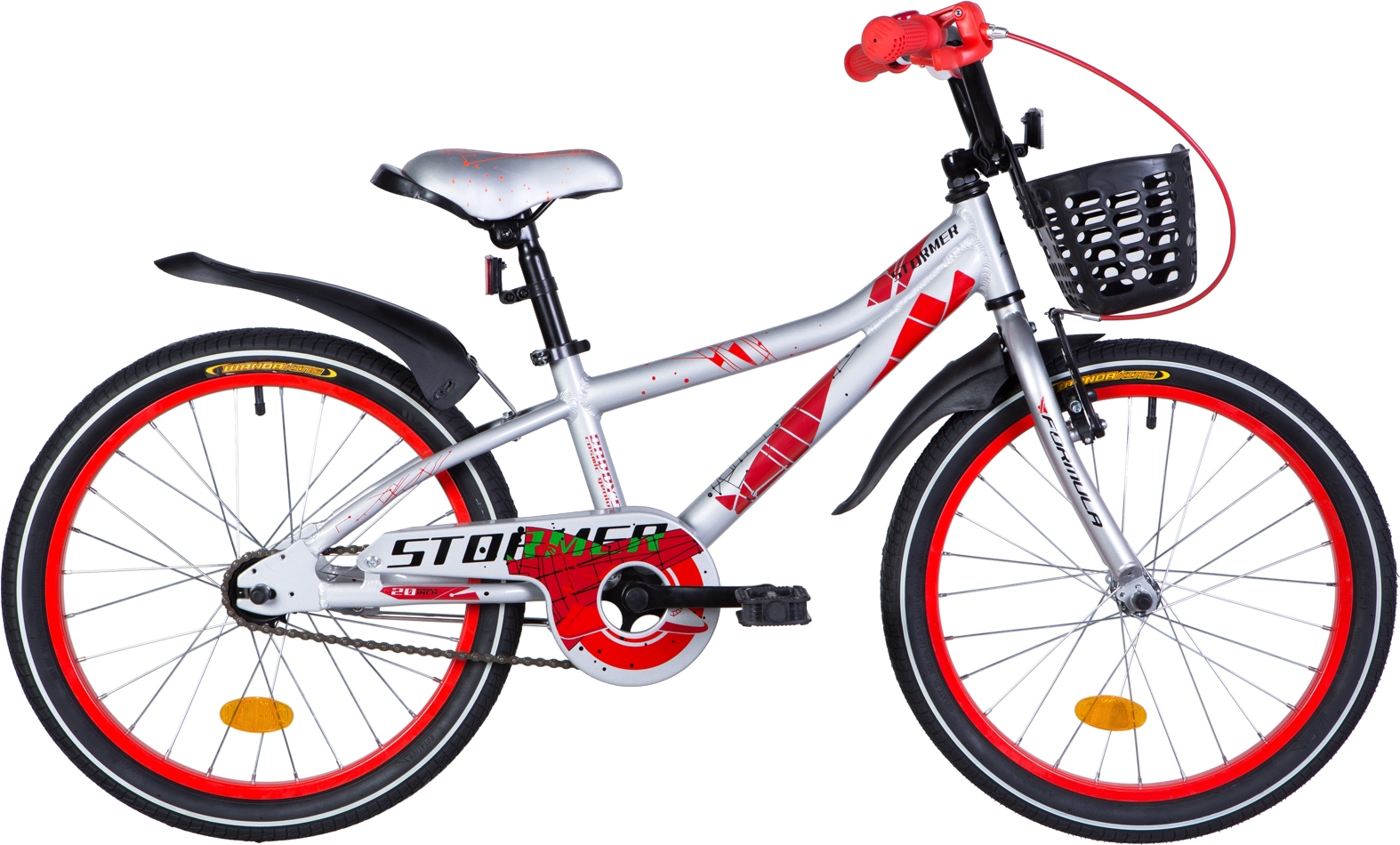 

Велосипед Formula STORMER 20" 10" 2021 Серебристо-красный (OPS-FRK-20-157)