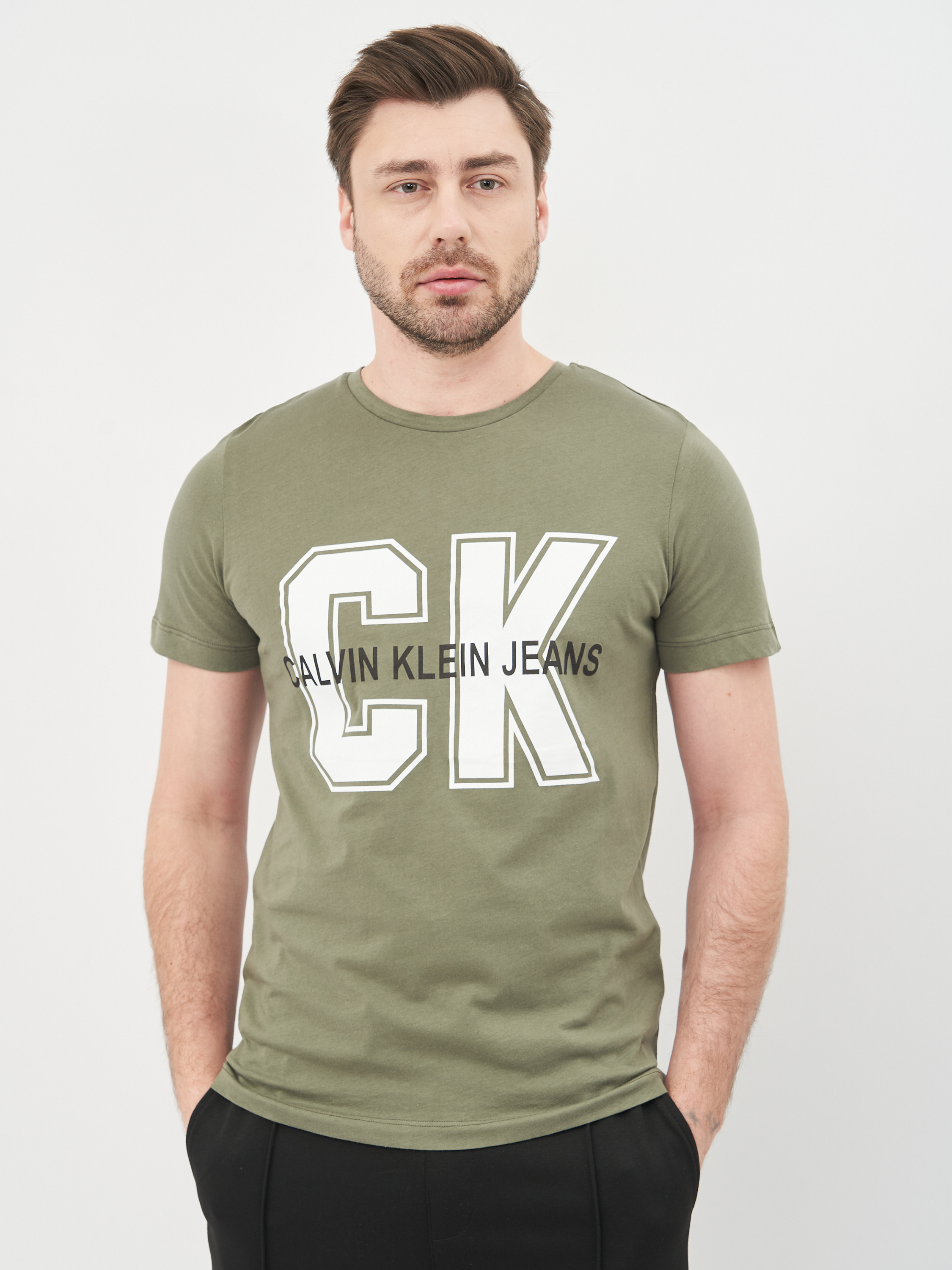 

Футболка Calvin Klein Jeans 10561.4  (52) Хаки, Футболка Calvin Klein Jeans 10561.4 2XL (52) Хаки
