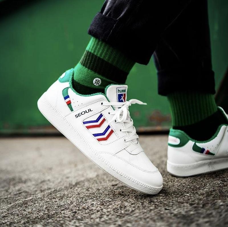 

Мужские утепленные кожаные кроссовки Hummel 40 белый